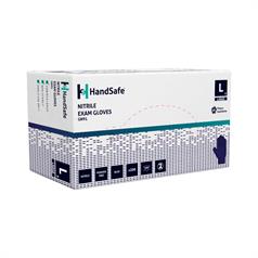 HANDSAFE LGE BLUE NITRILE PF GN91