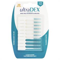 ULTRADEX WIRE FREE S/M I/D BRUSHES PK 20