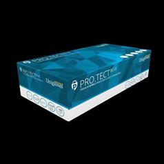 UNIGLOVES SML PROTECT BLUE NITRILE PF