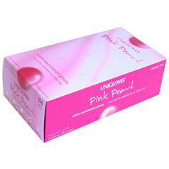 UNIGLOVES PINK PEARL MED NITRILE PF