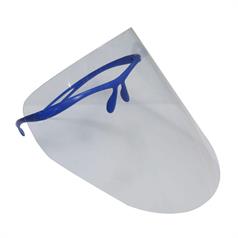 SLIDE ON BLUE VISOR + 12 REPL SHIELDS