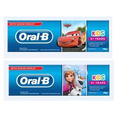 ORAL B KIDS FROZEN / CARS 3+ 75ml T/PASTE