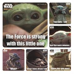 BABY YODA STICKER ASSORT