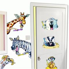DENTAL FABRIC WALL STICKER ASSORT