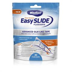 WISDOM EASY SLIDE FLOSS HARP PK 30