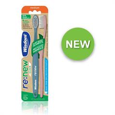 WISDOM RENEW CLEAN T/BRUSH MED TWIN PK